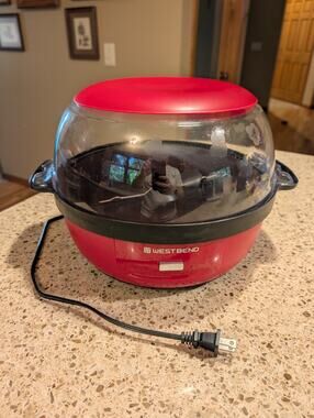 WEST BEND Stir Crazy Deluxe Popcorn Popper Electric Tested Working PCWBSCRD13
